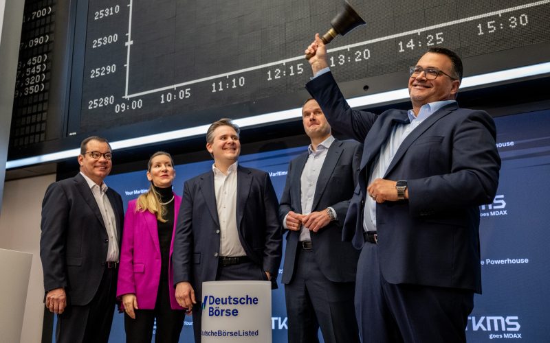 TKMS feiert offiziellen MDAX-Einzug